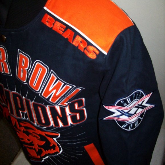 CHICAGO BEARS SUPER BOWL XX CHAMP JACKET 3X 4X  6X - Picture 2 of 12